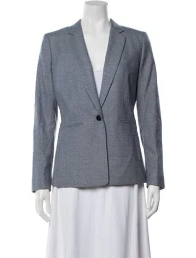 Pre-owned Reiss Wool Blazer In Blue