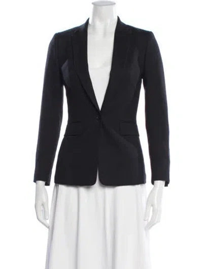 Pre-owned Reiss Wool Blazer In Blue