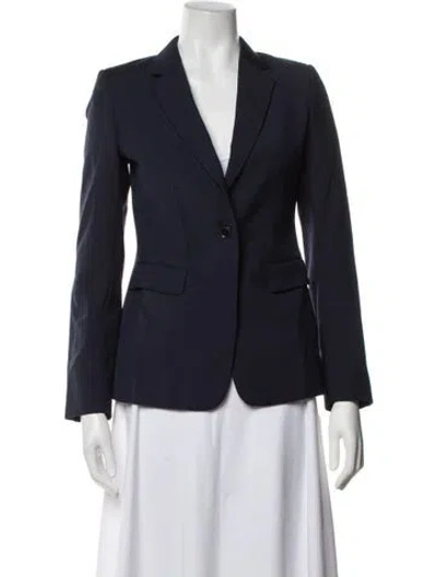 Pre-owned Reiss Wool Blazer In Blue