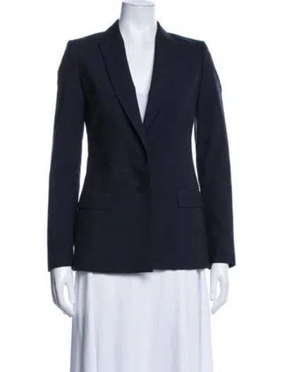 Pre-owned Reiss Wool Blazer In Blue