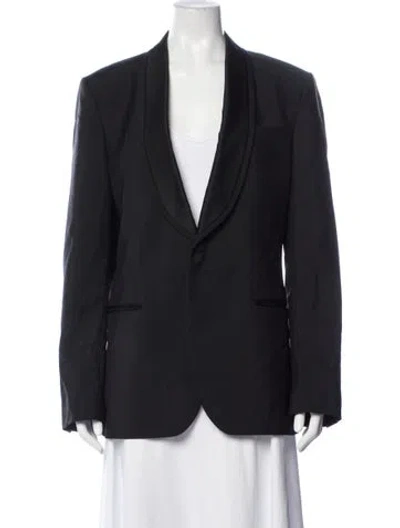 Pre-owned Reiss Wool Blazer In Blue