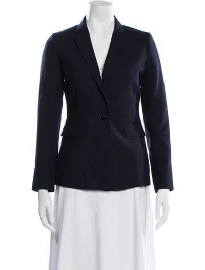 Pre-owned Reiss Wool Blazer In Blue