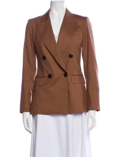 Pre-owned Reiss Wool Blazer In Brown