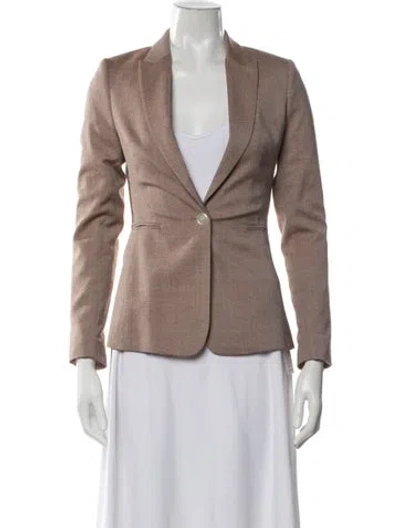 Pre-owned Reiss Wool Blazer In Brown