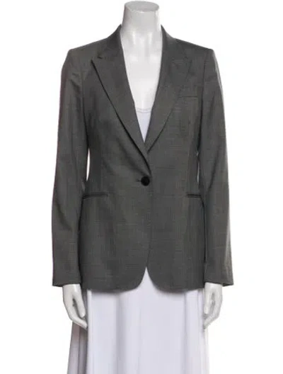 Pre-owned Reiss Wool Blazer In Gray