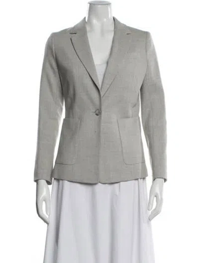 Pre-owned Reiss Wool Blazer In Gray