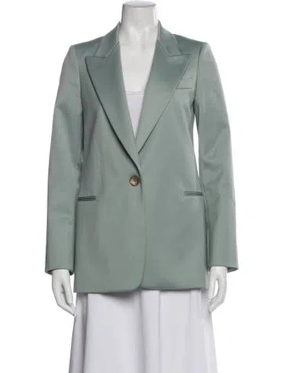 Pre-owned Reiss Wool Blazer In Green