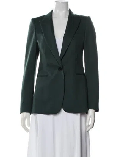 Pre-owned Reiss Wool Blazer In Green