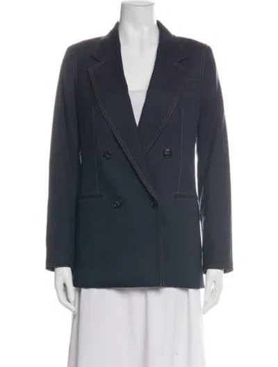 Pre-owned Reiss Wool Blazer In Green