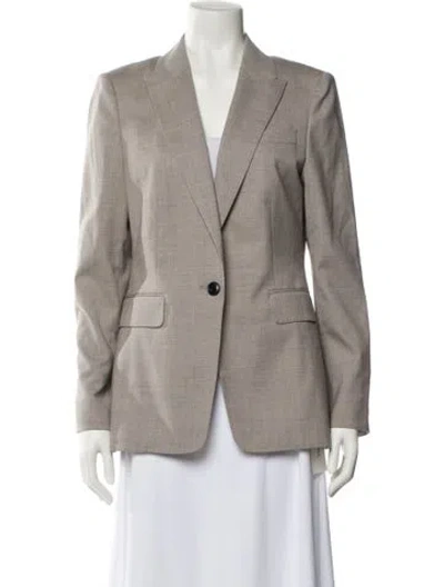 Pre-owned Reiss Wool Blazer In Neutral