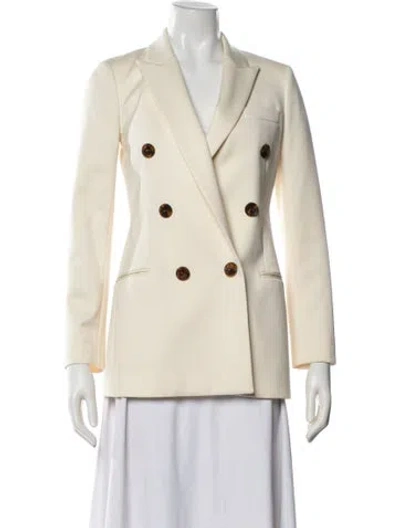 Pre-owned Reiss Wool Blazer In Neutral