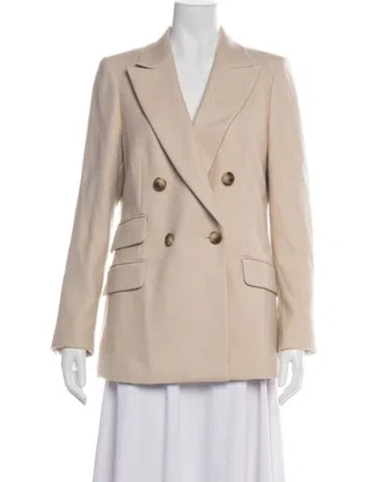 Pre-owned Reiss Wool Blazer In Neutrals