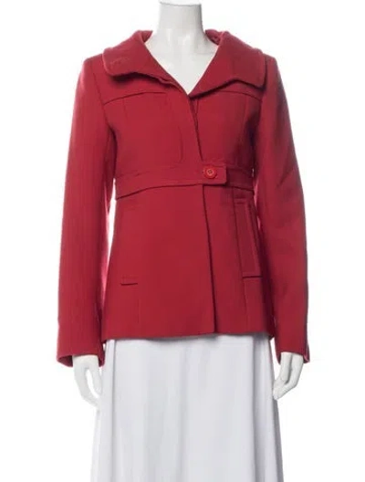 Pre-owned Reiss Wool Blazer In Red