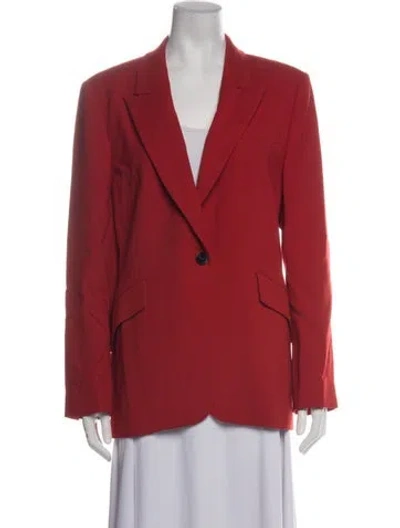 Pre-owned Reiss Wool Blazer In Red