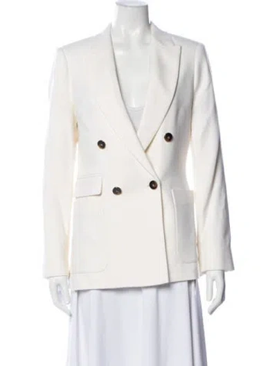 Pre-owned Reiss Wool Blazer W/ Tags In White
