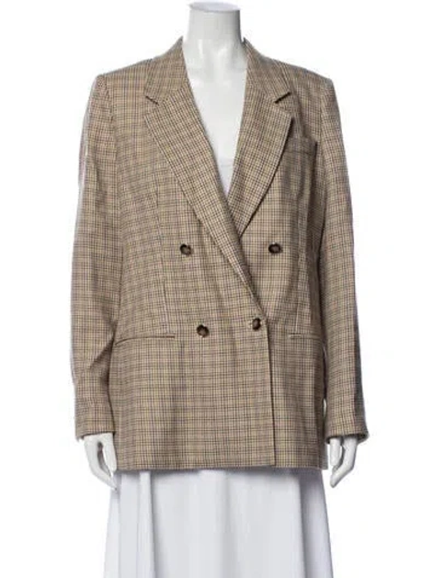 Pre-owned Reiss Wool Blazer In White