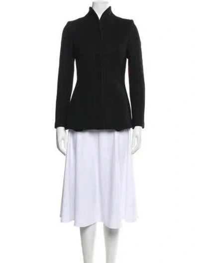 Pre-owned Reiss Wool Coat In Black