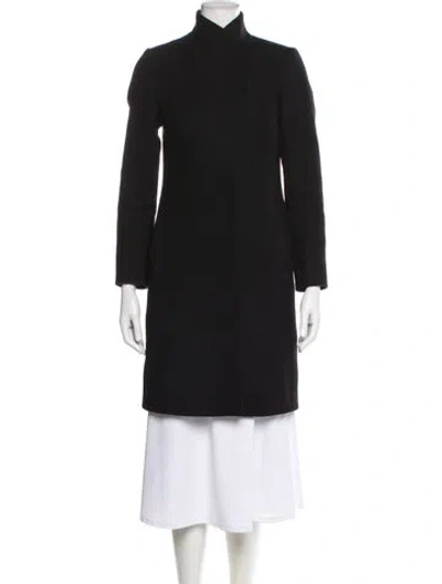 Pre-owned Reiss Wool Coat In Black