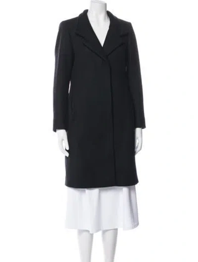 Pre-owned Reiss Wool Coat In Black