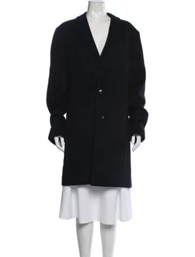 Pre-owned Reiss Wool Coat In Black