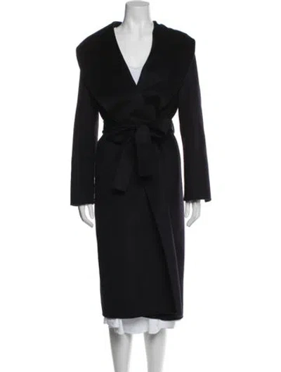 Pre-owned Reiss Wool Coat In Black