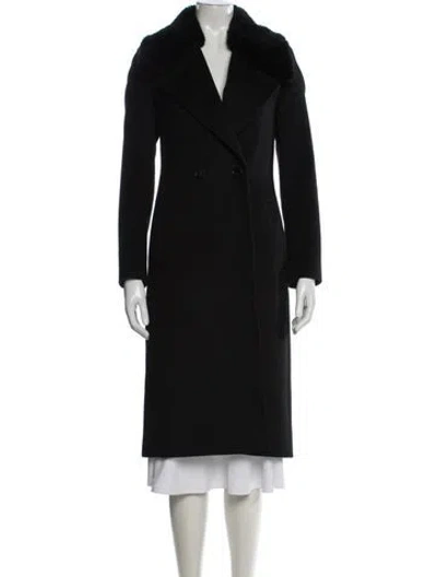Pre-owned Reiss Wool Coat In Black