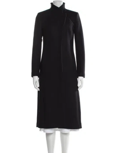 Pre-owned Reiss Wool Coat In Black