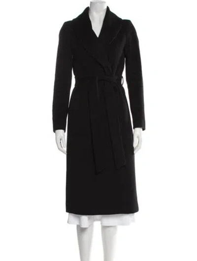 Pre-owned Reiss Wool Coat In Black