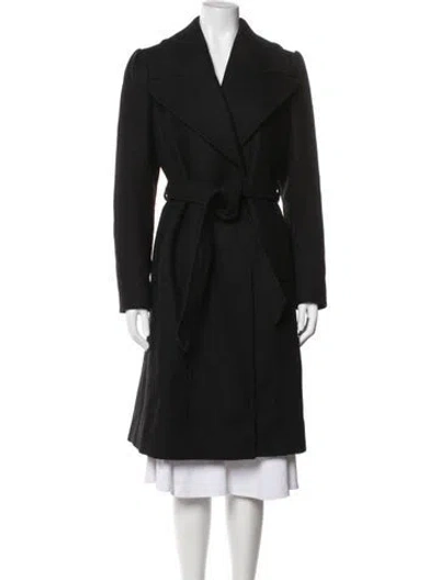 Pre-owned Reiss Wool Coat In Black