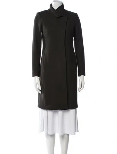 Pre-owned Reiss Wool Coat In Black