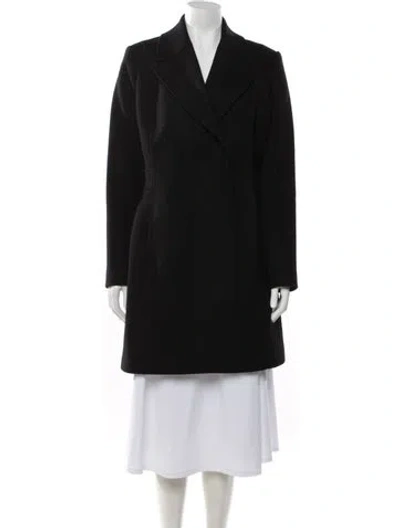 Pre-owned Reiss Wool Coat In Black