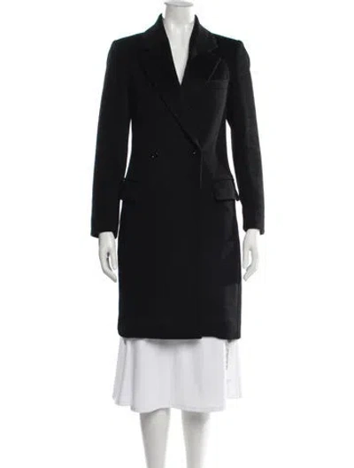 Pre-owned Reiss Wool Coat In Black