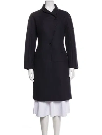 Pre-owned Reiss Wool Coat In Black