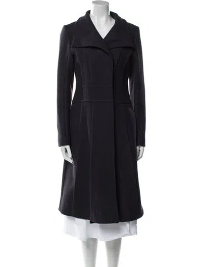 Pre-owned Reiss Wool Coat In Blue