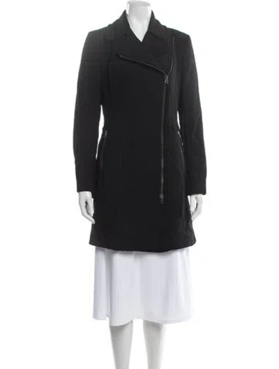 Pre-owned Reiss Wool Coat In Blue