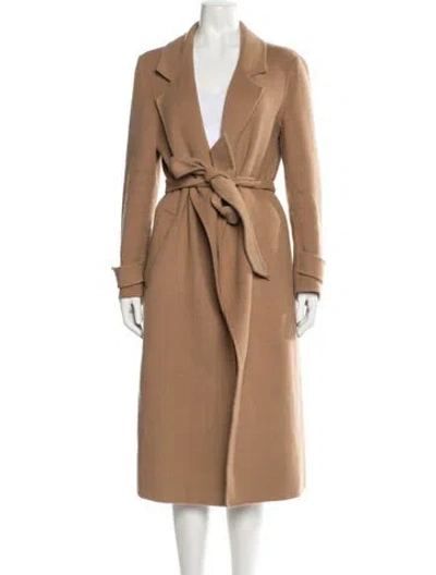 Pre-owned Reiss Wool Coat In Brown