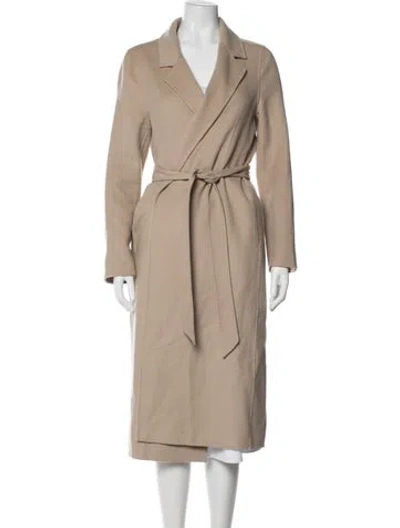 Pre-owned Reiss Wool Coat In Brown