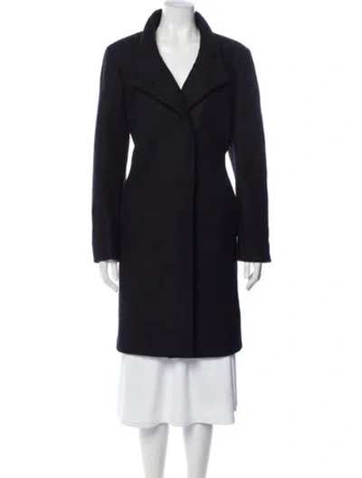 Pre-owned Reiss Wool Coat In Gray