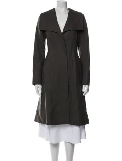 Pre-owned Reiss Wool Coat In Gray