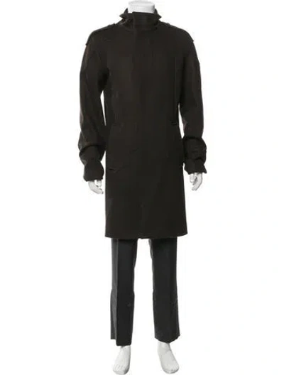 Pre-owned Reiss Wool Coat In Green