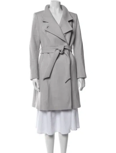 Pre-owned Reiss Wool Coat In Grey