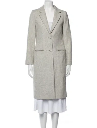 Pre-owned Reiss Wool Coat In Grey