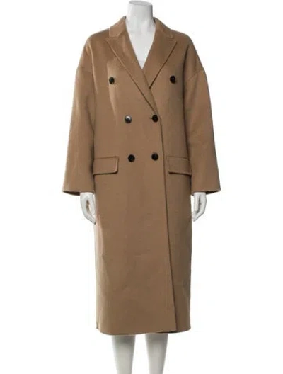 Pre-owned Reiss Wool Coat In Neutral