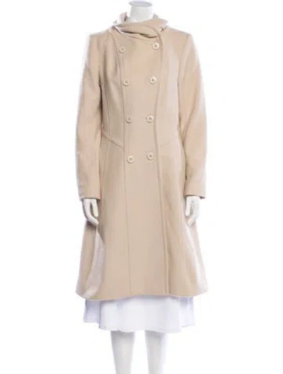 Pre-owned Reiss Wool Coat In Neutral
