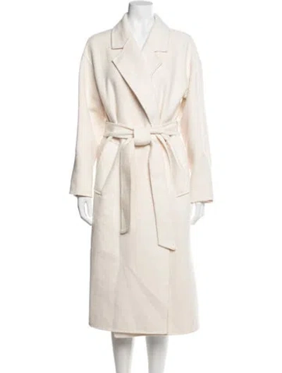 Pre-owned Reiss Wool Coat In Neutral