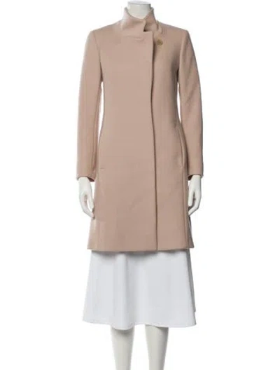 Pre-owned Reiss Wool Coat In Purple