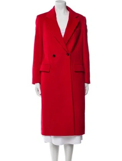 Pre-owned Reiss Wool Coat In Red