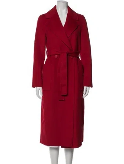 Pre-owned Reiss Wool Coat In Red
