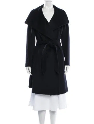 Pre-owned Reiss Wool Coat W/ Tags In Blue