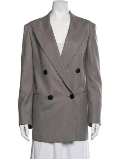 Pre-owned Reiss Wool Coat W/ Tags In Grey